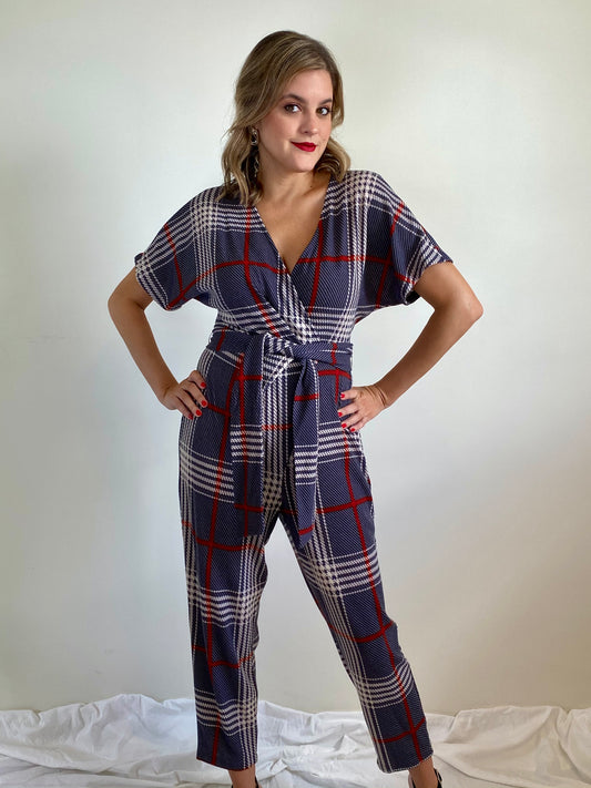 Plaid Jumpsuit