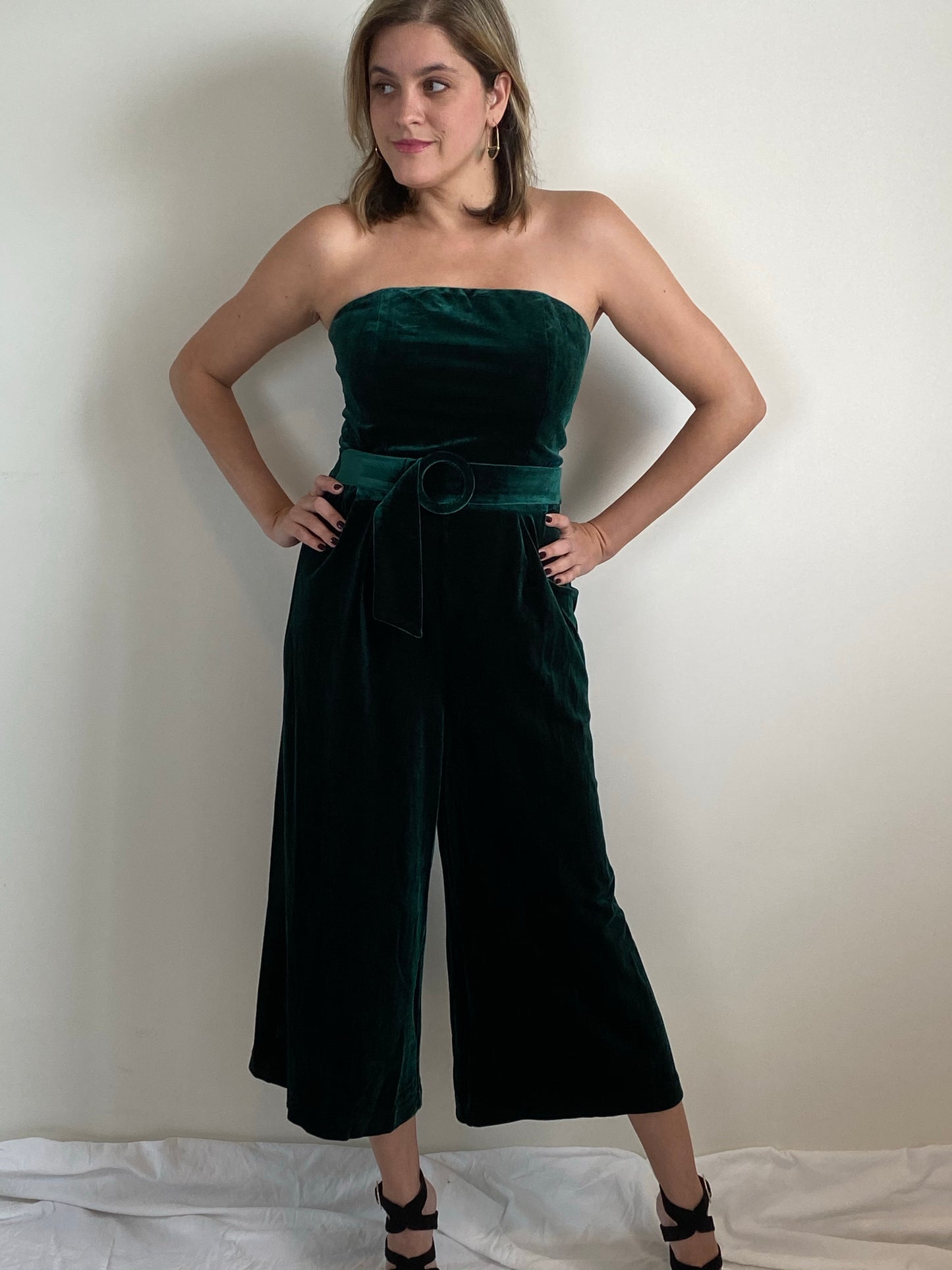 Emerald Velvet Jumpsuit