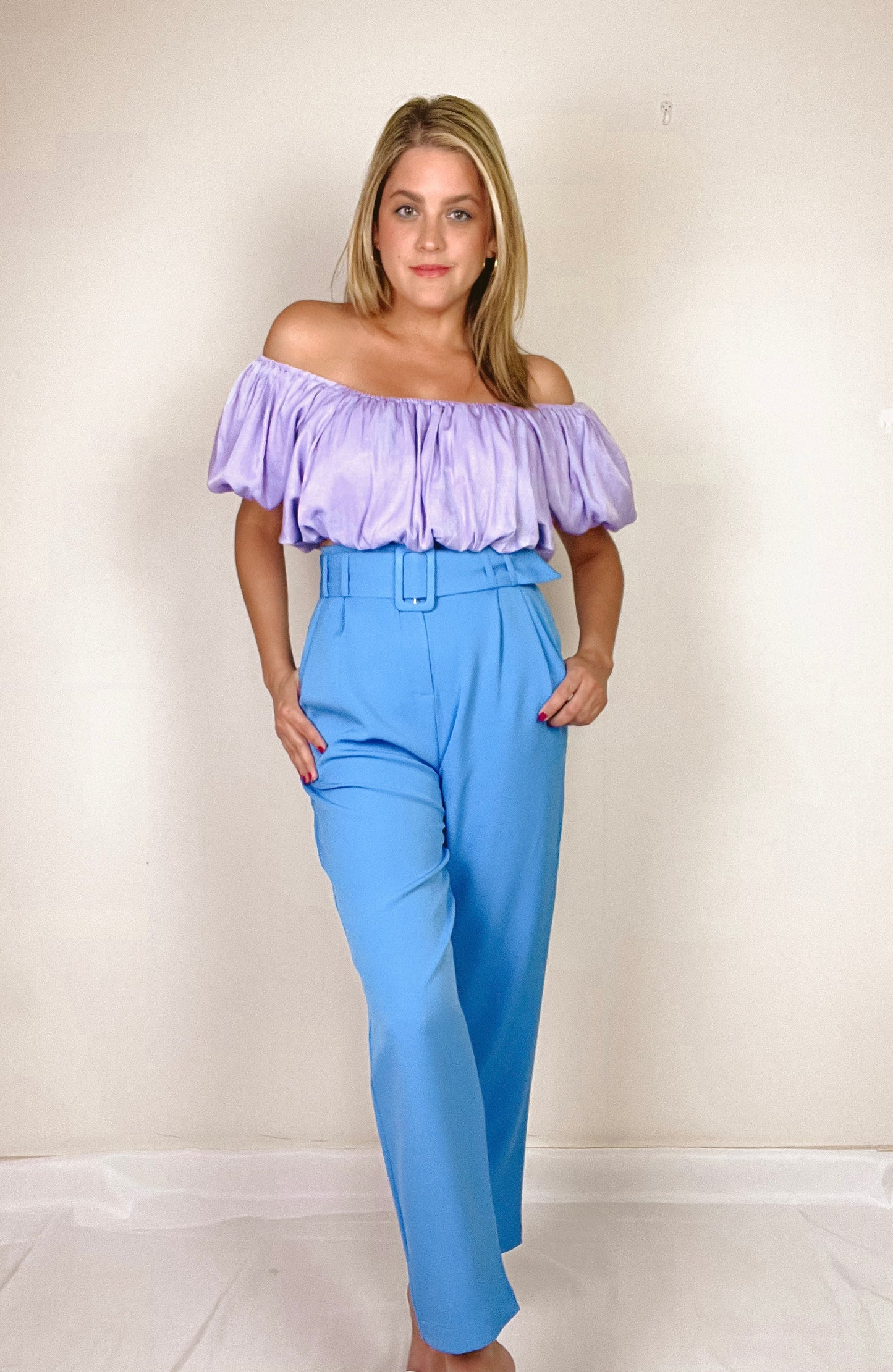 Azure High Waisted Pants