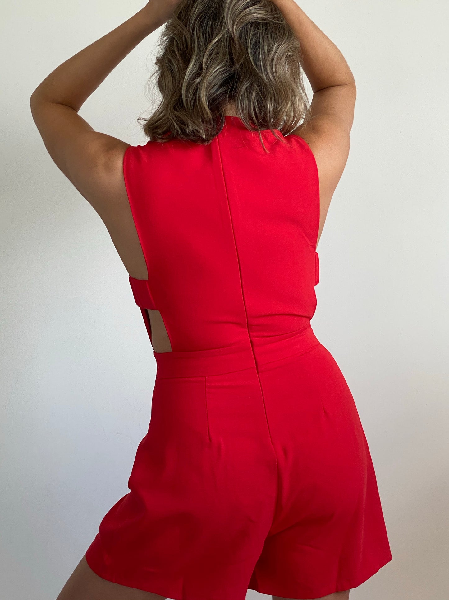 Red V Romper