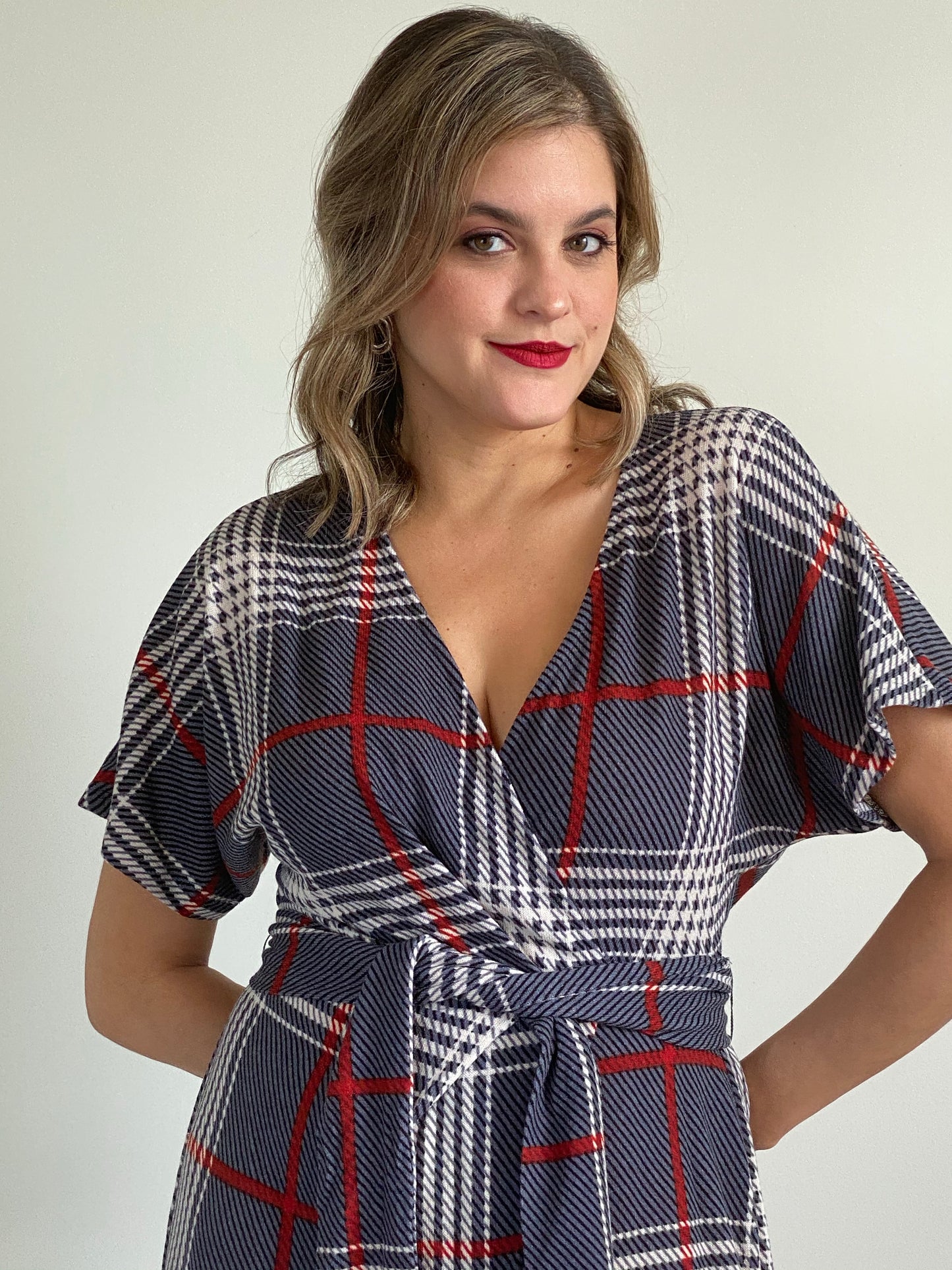 Plaid Jumpsuit