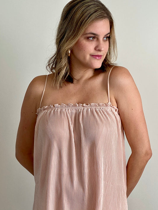 Ruffle Champagne Cami