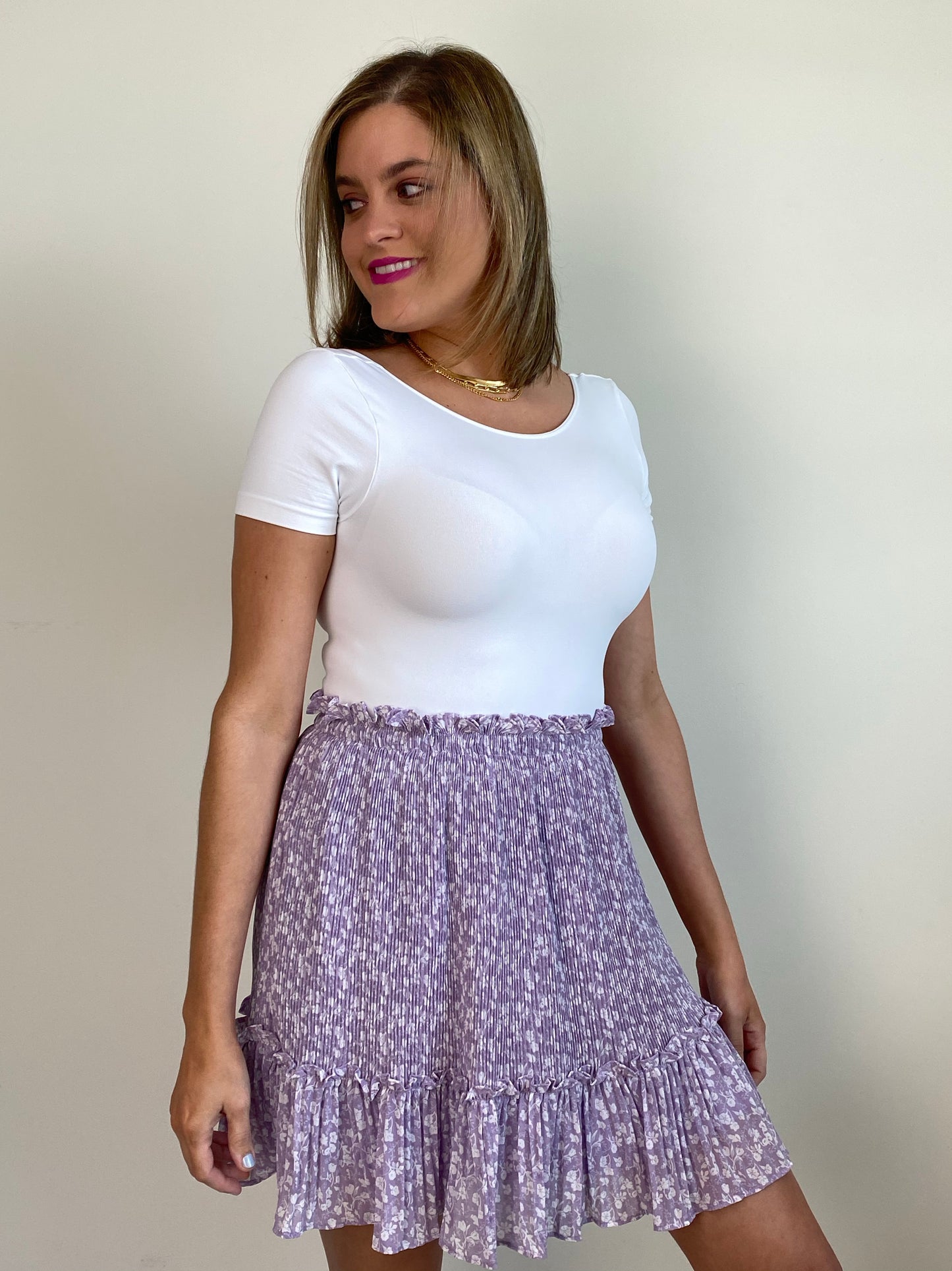 Floral Lilac Skirt