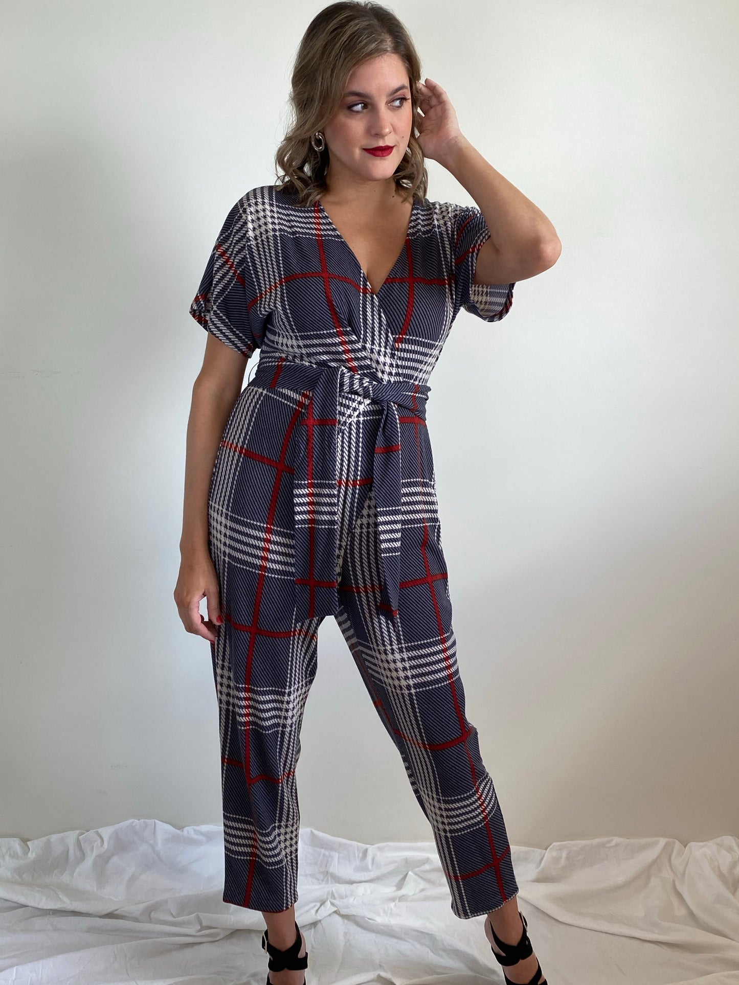 Plaid Jumpsuit