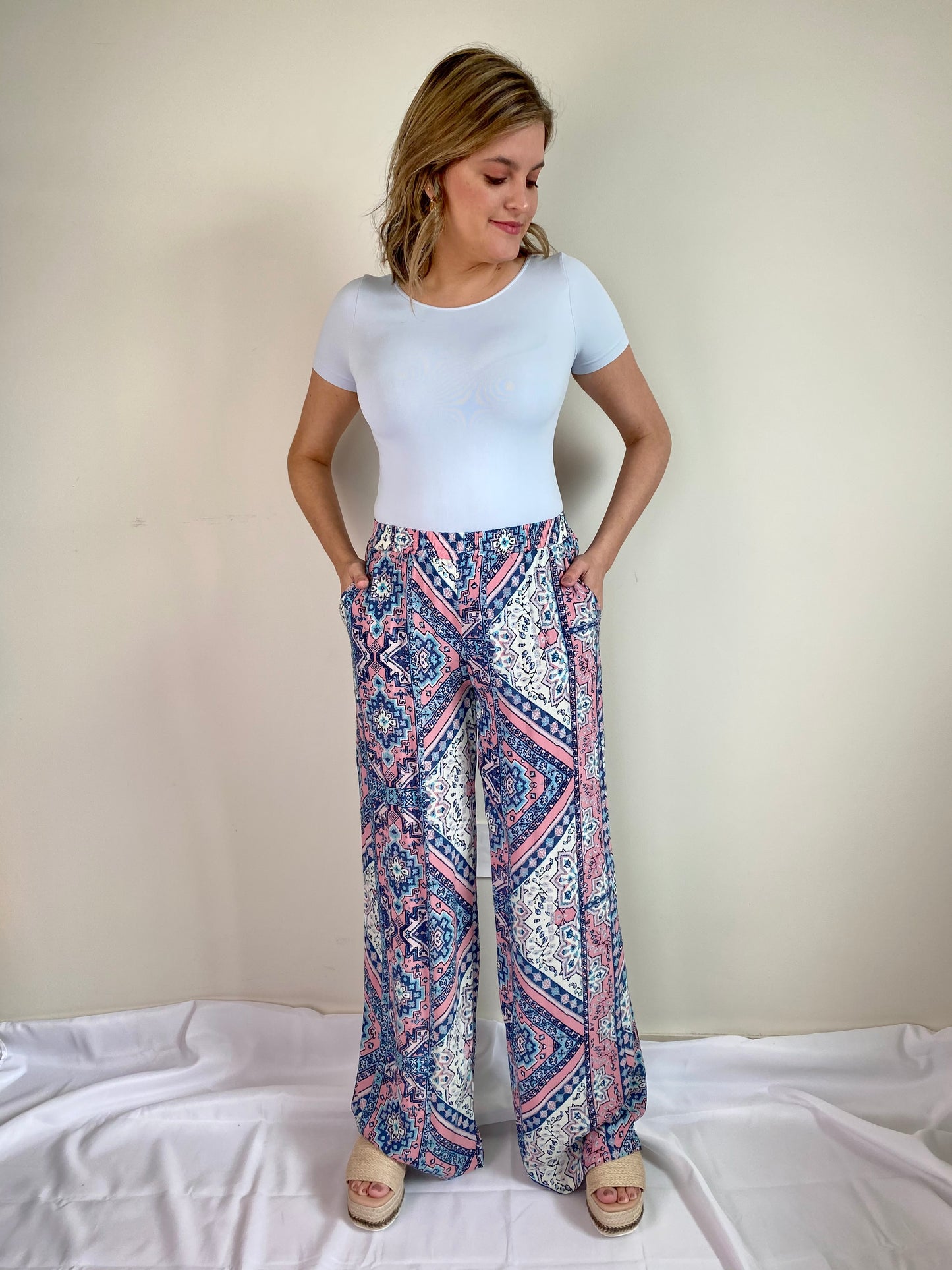 Pink Mosaic Pant