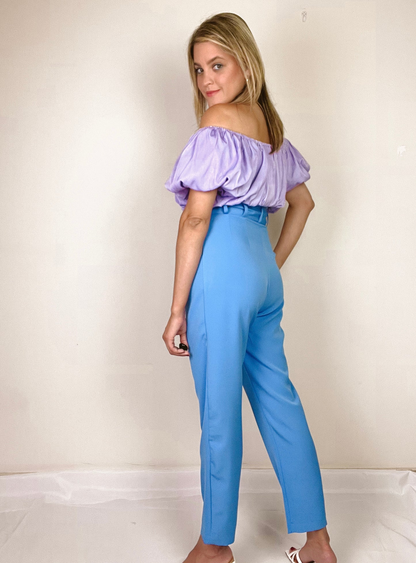 Azure High Waisted Pants